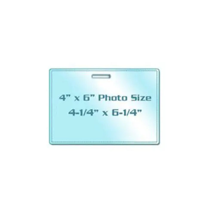 5MIL 4" x 6" Photo Card Laminating Pouches with Long Side Slot - 100pk
