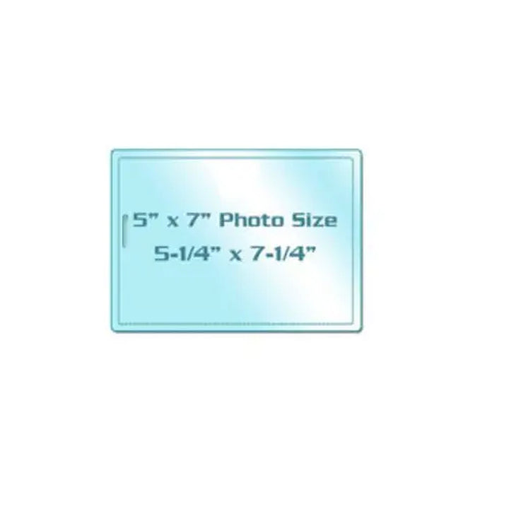 7MIL 5" x 7" Photo Card Laminating Pouches with Long Side Slot - 100pk