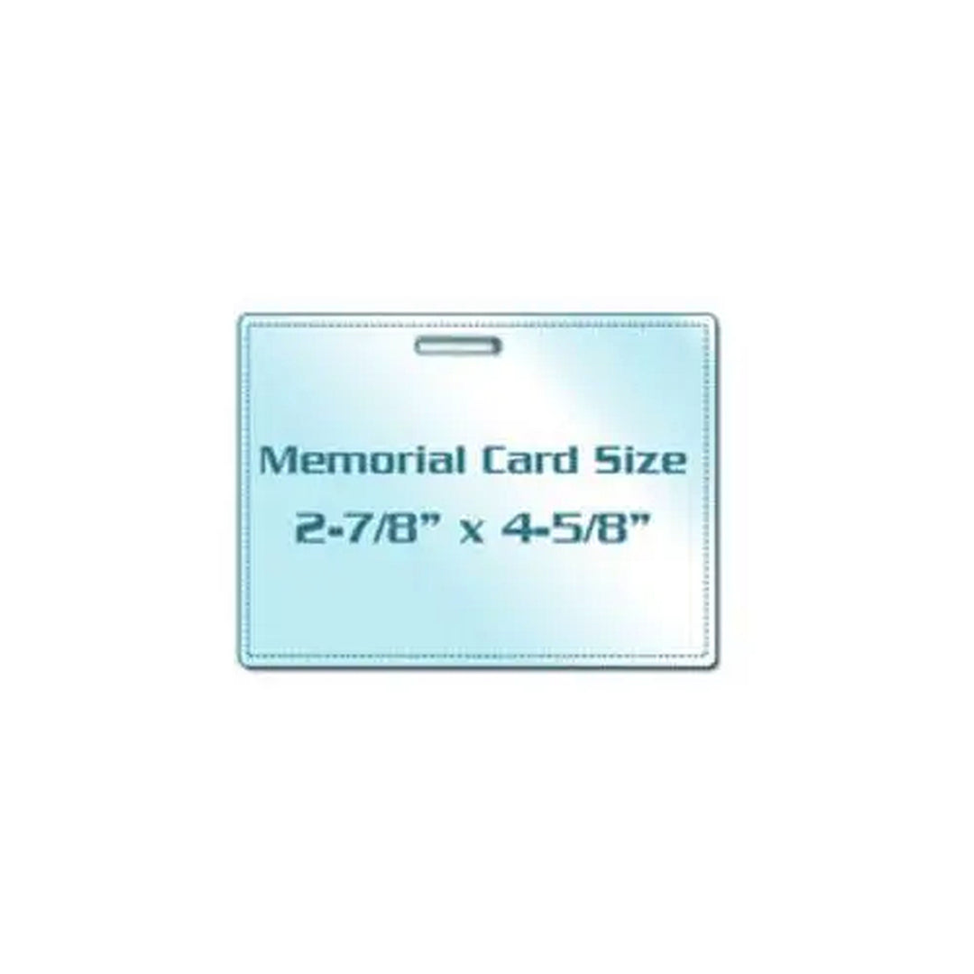 5MIL Memorial Card 2-7/8" x 4-5/8" Laminating Pouches with Long Side Slot - 100pk