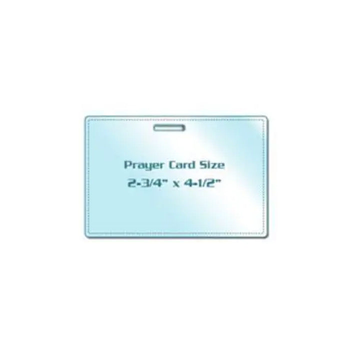 Prayer Card Size Laminating Pouches with Long Side Slot - 100pk