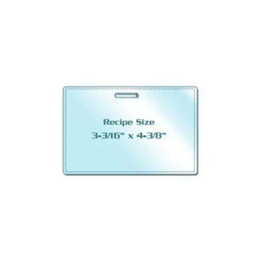 Recipe Card Size Laminating Pouches with Long Side Slot - 100pk