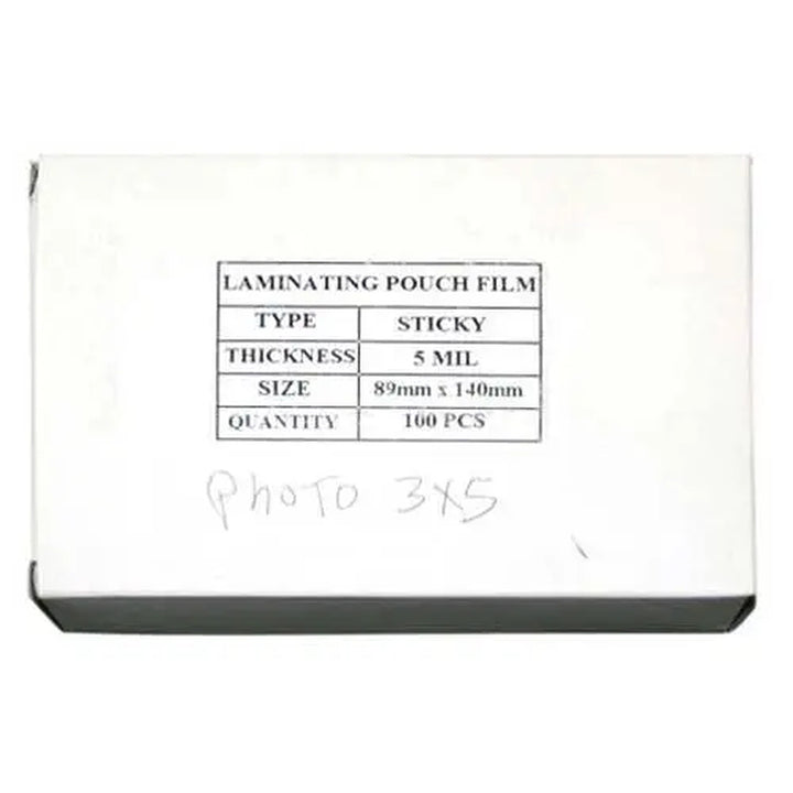 3" x 5" Photo Size Sticky Back Laminating Pouches - 100pk