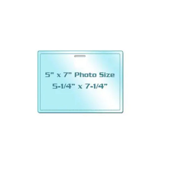 5" x 7" Photo Card Laminating Pouches with Long Side Slot - 100pk