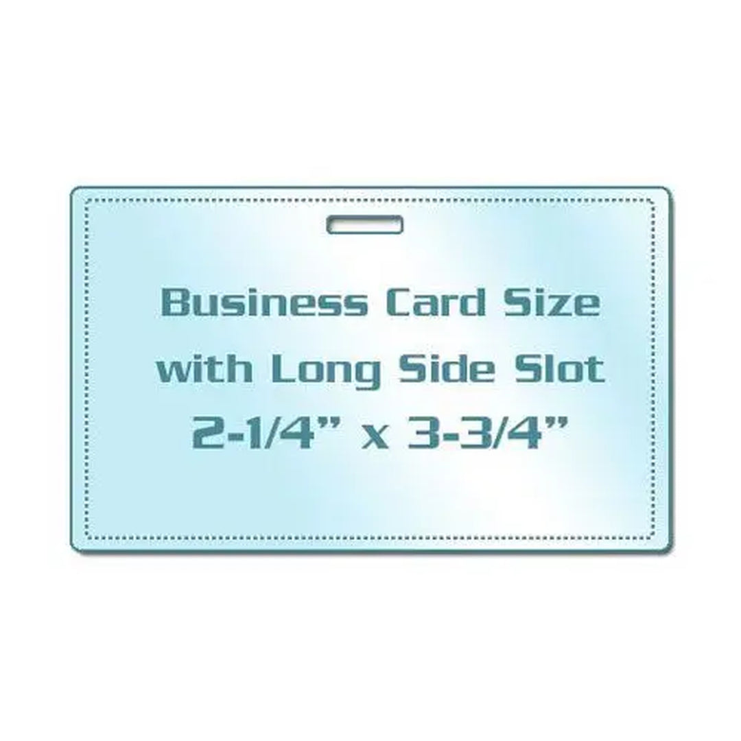 Business Card Pouches with Long Side Slot - 100pk