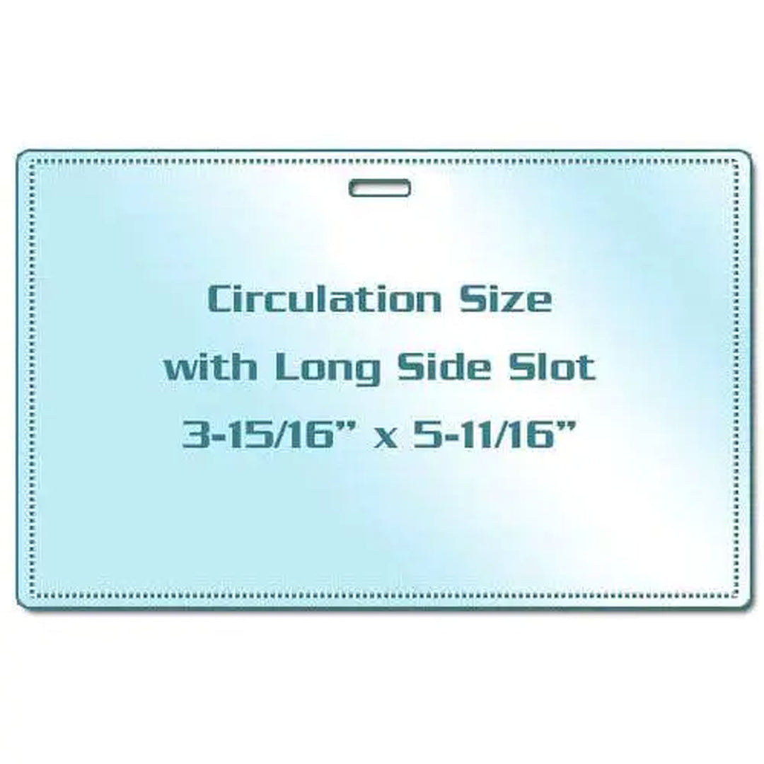 Circulation Size Pouches with Long Side Slot - 100pk