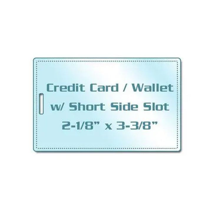Matte Matte Credit Card Pouches with Short Side Slot