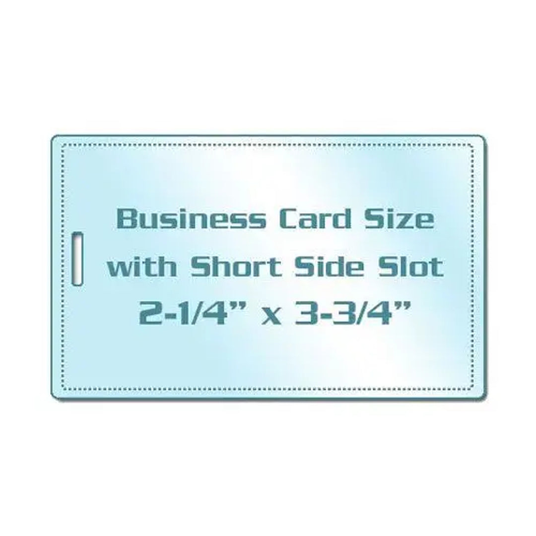 Business Card Pouches with Short Side Slot - 100pk