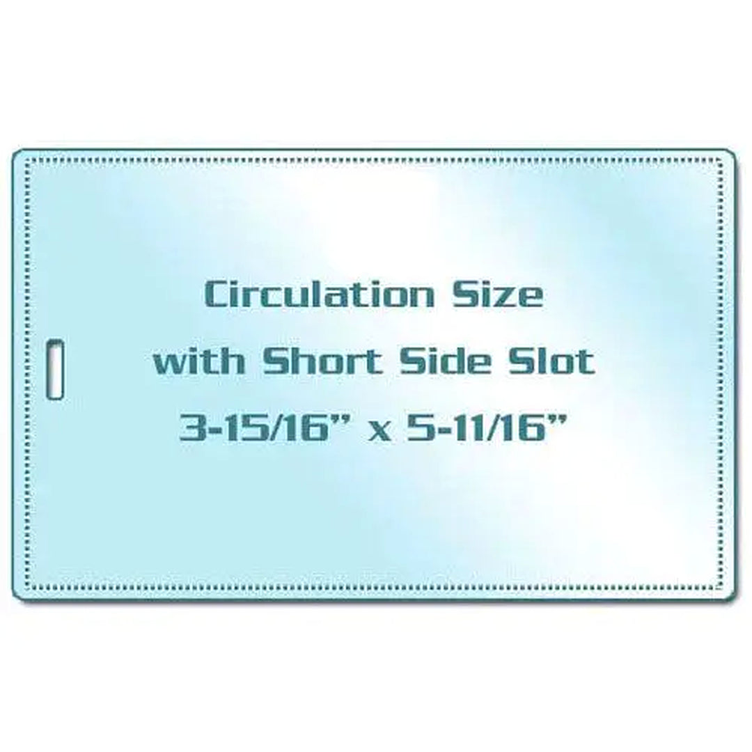 Circulation Size Pouches with Short Side Slot - 100pk
