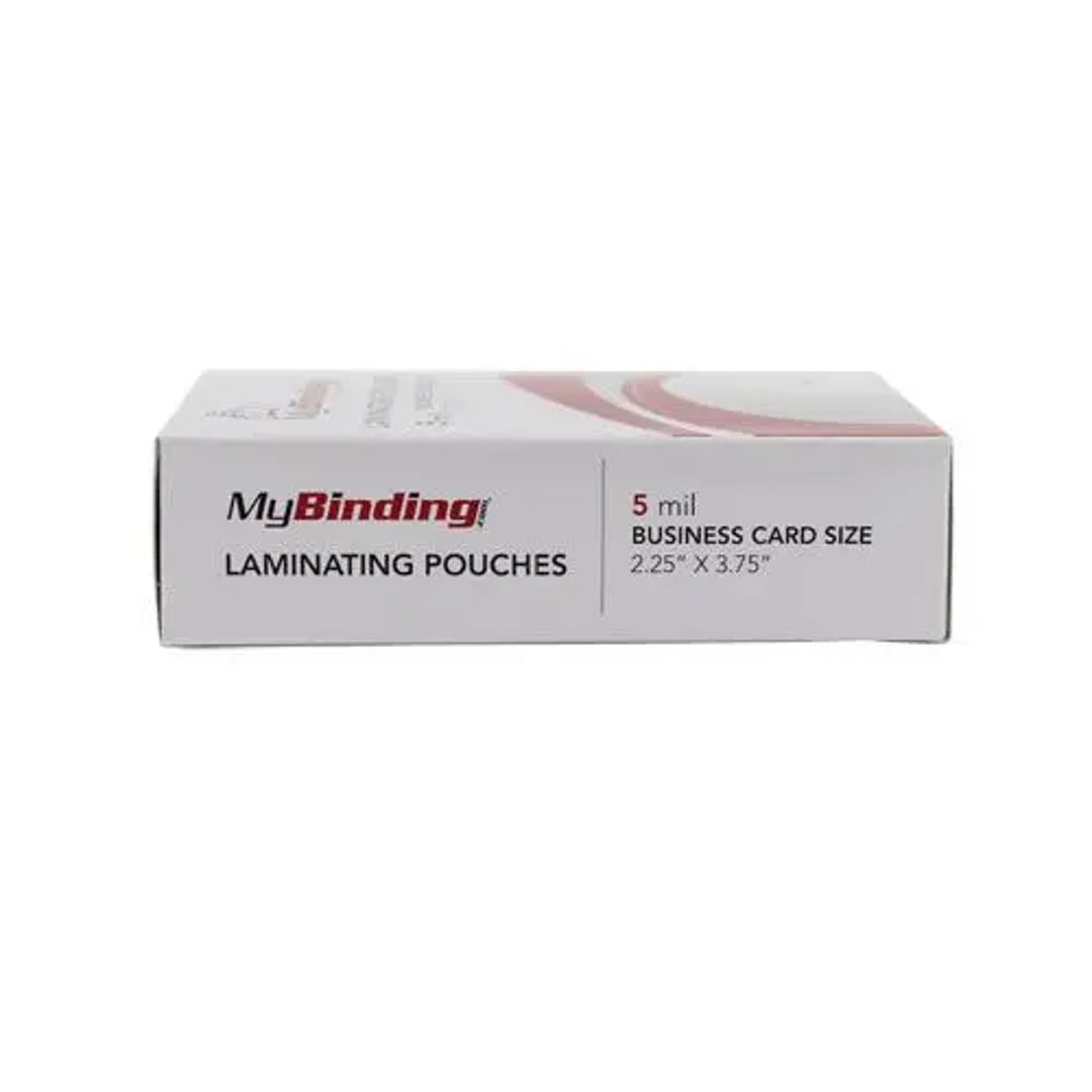 Business Card 2-1/4" x 3-3/4" Laminating Pouches 100pk
