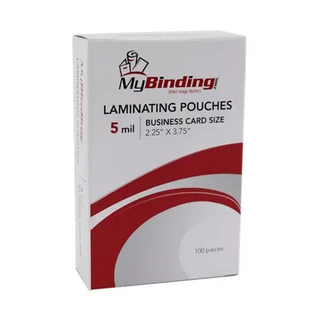Business Card 2-1/4" x 3-3/4" Laminating Pouches 100pk