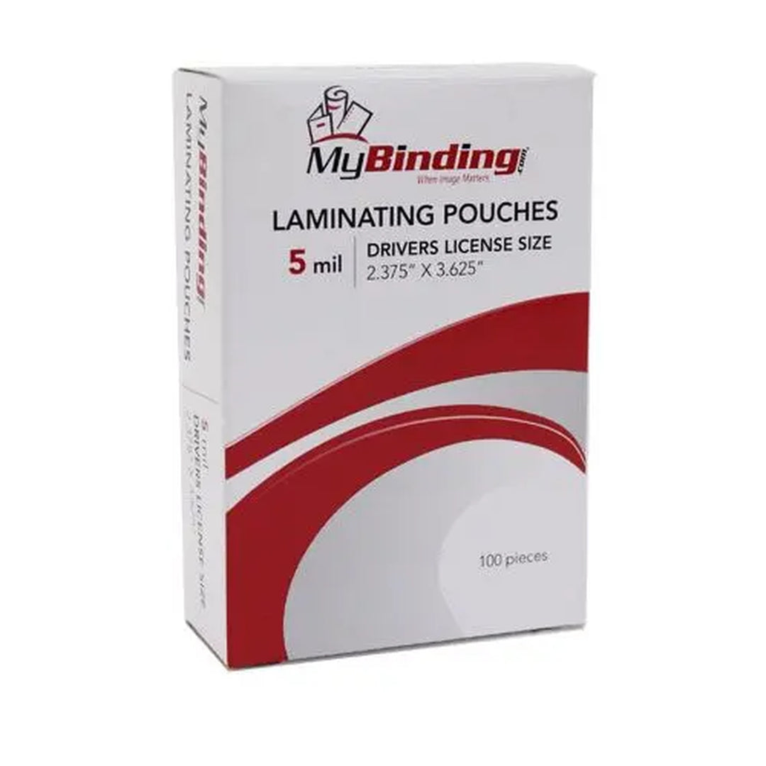 Driver's License 2-3/8" x 3-5/8" Laminating Pouches - 100pk