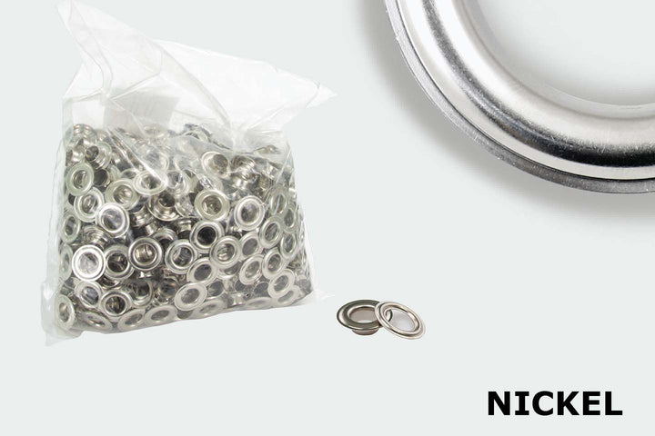 #XX00 (1/8") Self-Piercing Nickel Grommets - 500/Pack