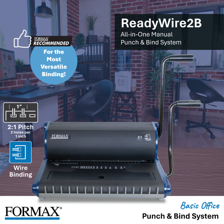 Formax ReadyWire2B 2:1 Pitch Manual Wire Binding Machine