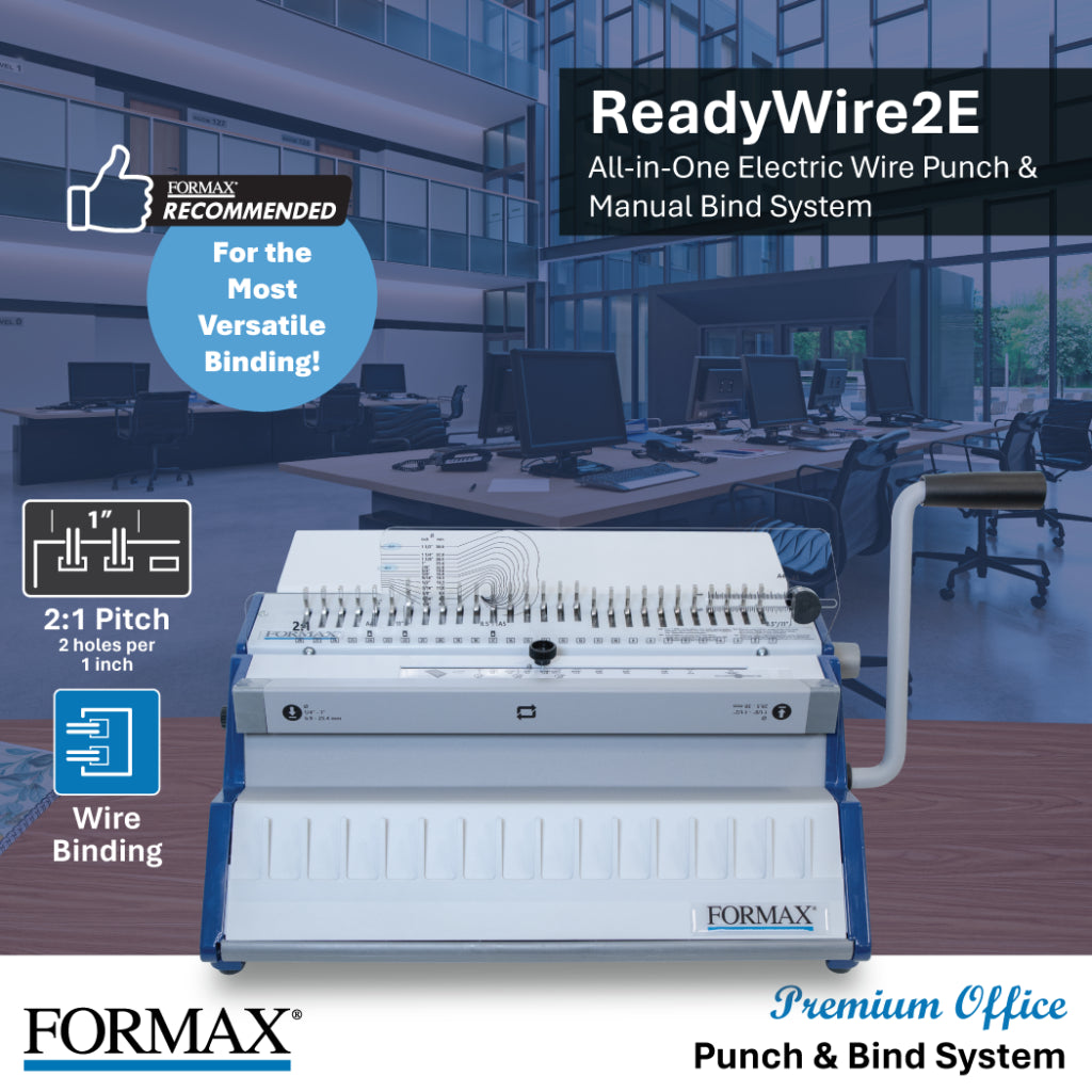 Formax ReadyWire2E 2:1 Pitch Electric Wire Binding Machine