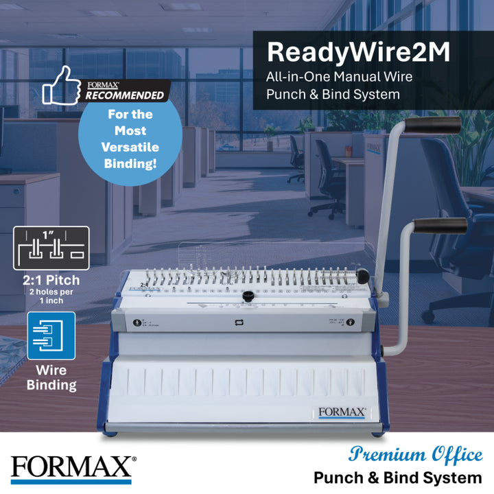 Formax ReadyWire2M 2:1 Pitch Manual Wire Binding Machine