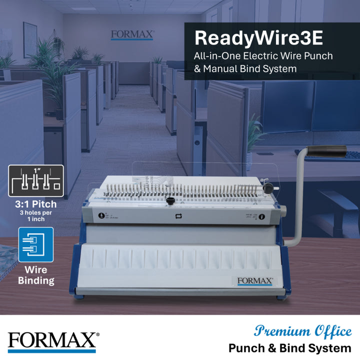 Formax ReadyWire3E 3:1 Pitch Electric Wire Binding Machine