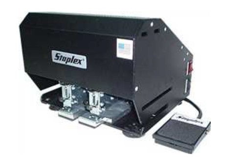 Staplex S-620NFS Double Header Electric Stapler with Foot Switch