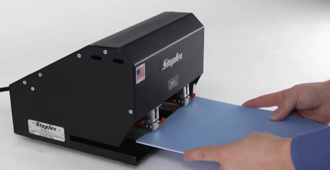 Staplex S-620NHL Automatic Double Header Electric Stapler