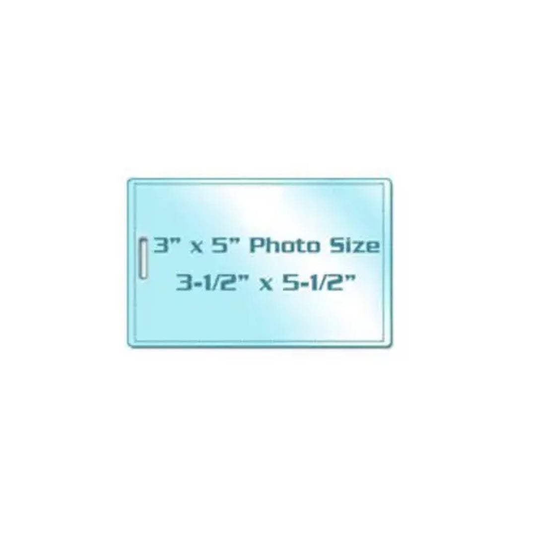 10MIL 3" x 5" Photo Card Laminating Pouches with Short Side Slot - 100pk