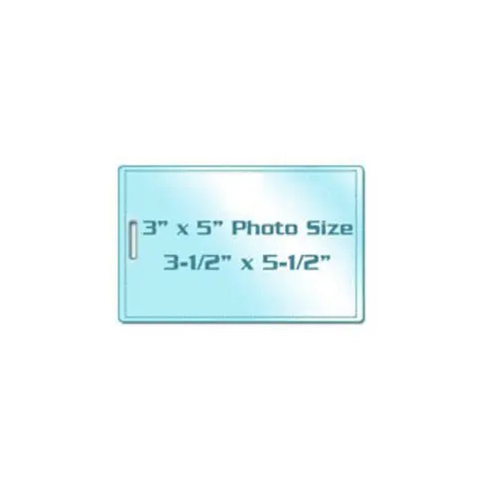 10MIL 3" x 5" Photo Card Laminating Pouches with Short Side Slot - 100pk