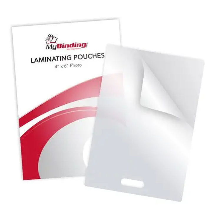 7MIL 4" x 6" Photo Card Laminating Pouches with Short Side Slot - 100pk