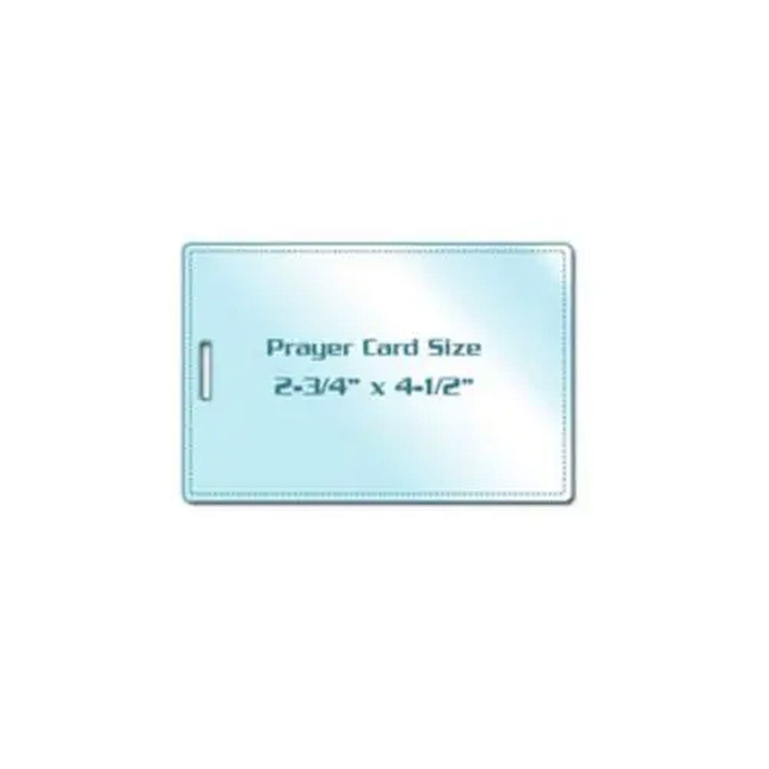 7MIL Prayer Card 2-3/4" x 4-1/2" Laminating Pouches with Short Side Slot - 100pk