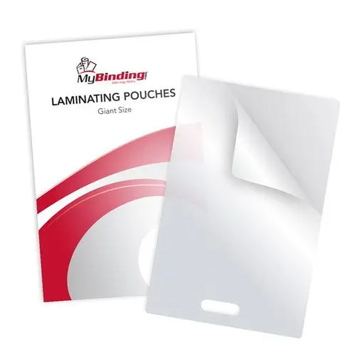 Giant Size Laminating Pouches with Short Side Slot - 100pk