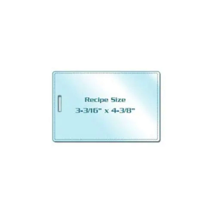 Recipe Card Size Laminating Pouches with Short Side Slot - 100pk