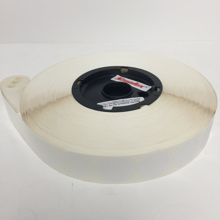 1" Clear Wafer Seals (No Perf) For TBS-1 Tabber (5000/roll)