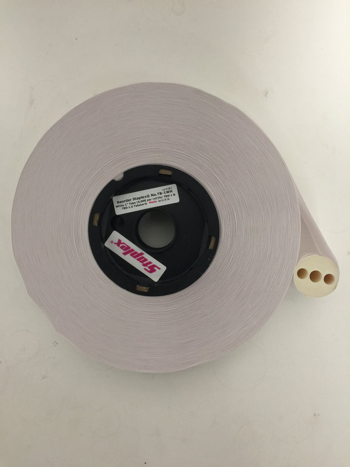 1" Clear Wafer Seals (No Perf) For TBS-1 Tabber (5000/roll)