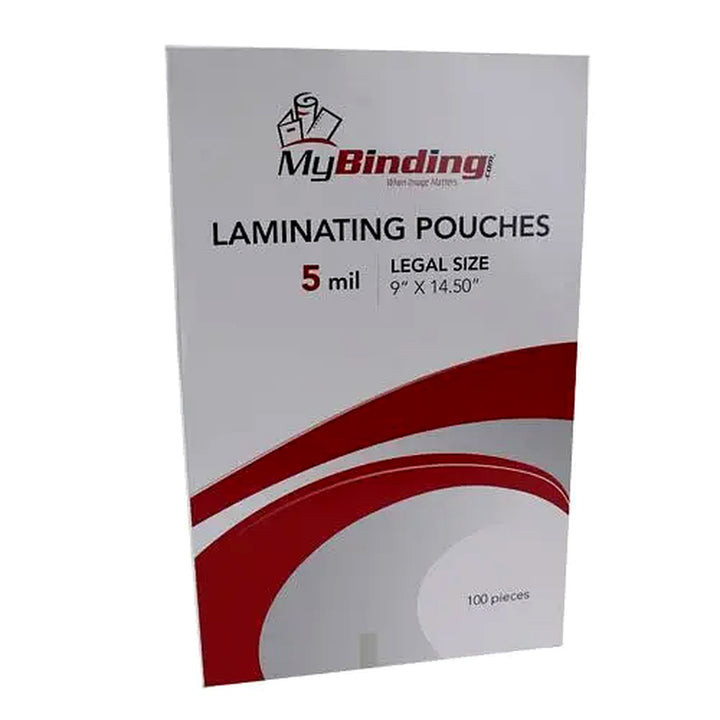 5MIL Legal Size 9" x 14-1/2" Laminating Pouches - 100pk