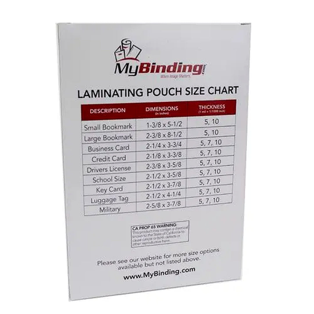 5MIL OBT 6" x 9" Laminating Pouches - 100pk