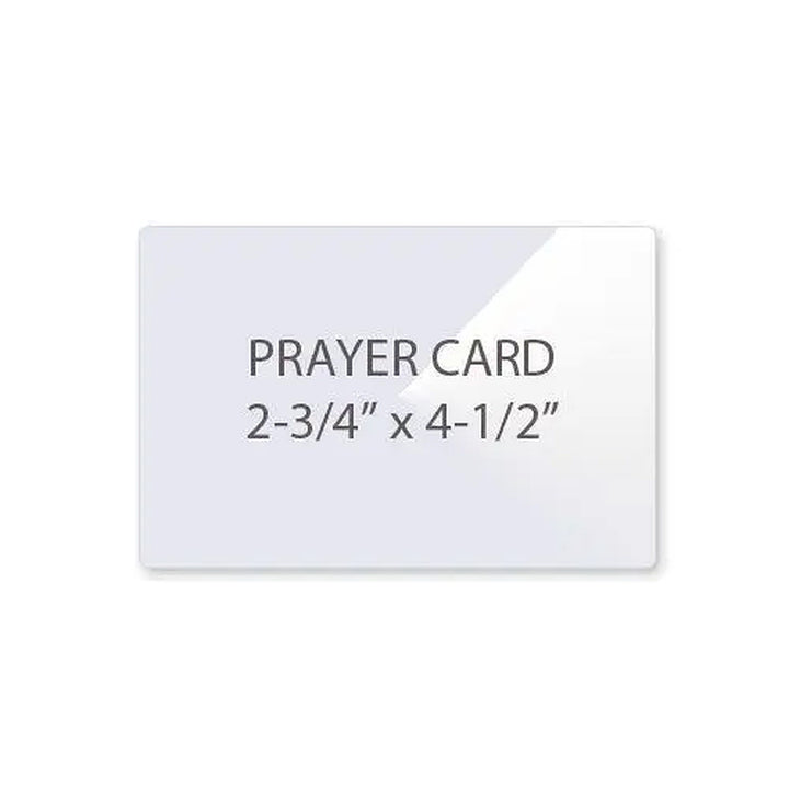 5MIL Prayer Card 2-3/4" x 4-1/2" Laminating Pouches - 100pk