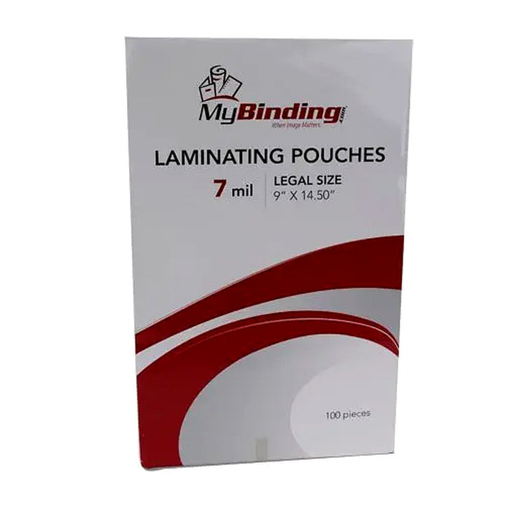 7MIL Legal Size 9" x 14-1/2" Laminating Pouches - 100pk