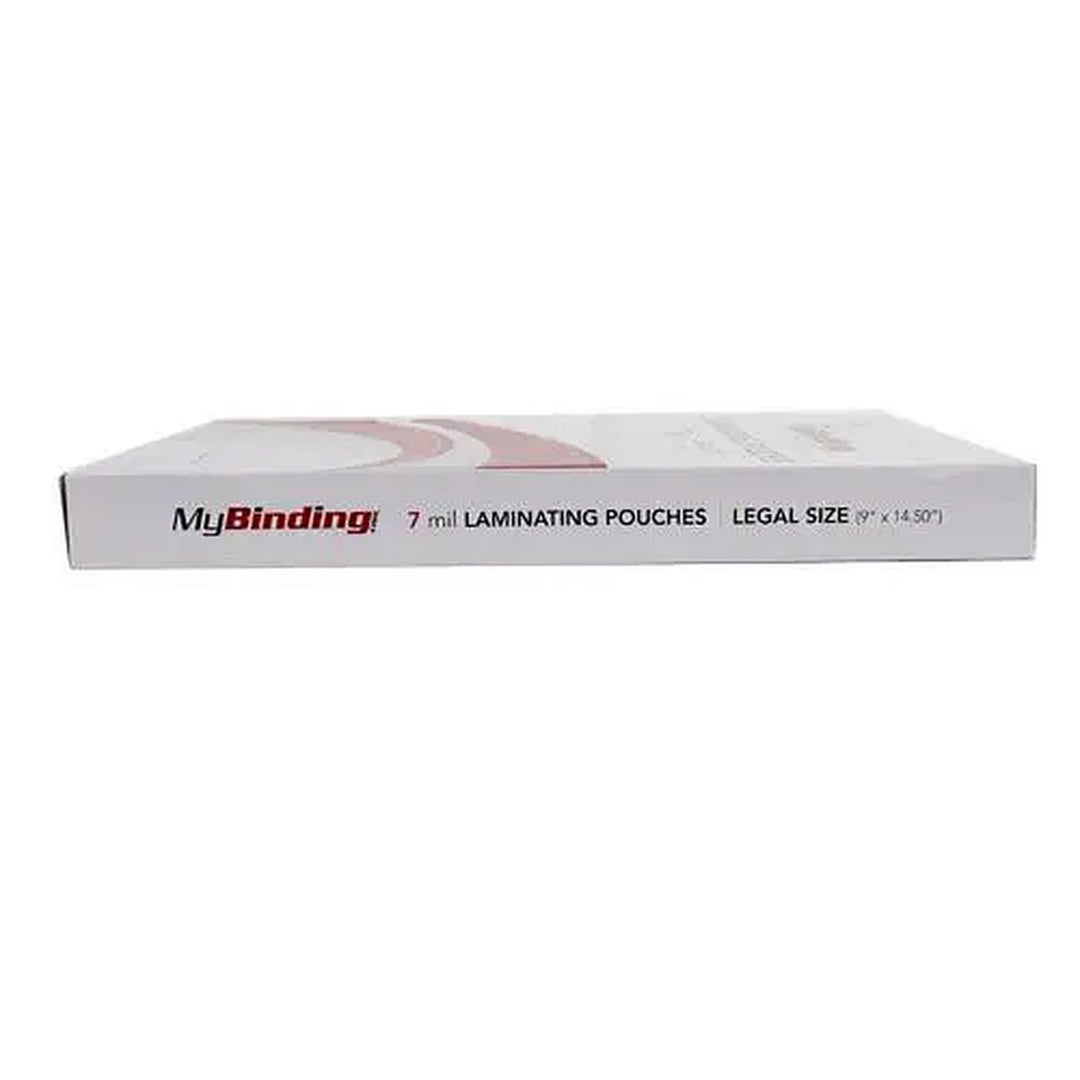 7MIL Legal Size 9" x 14-1/2" Laminating Pouches - 100pk