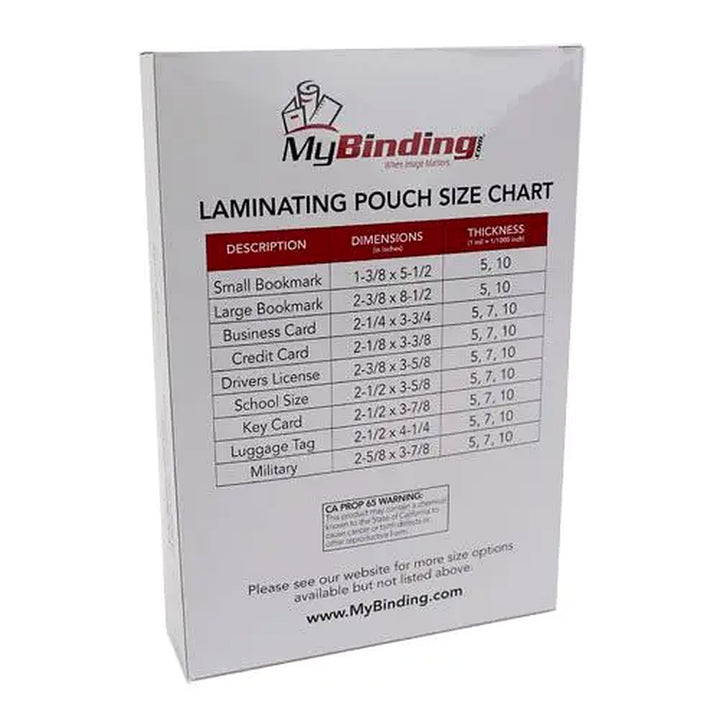 7MIL OBT 6" x 9" Laminating Pouches - 100pk