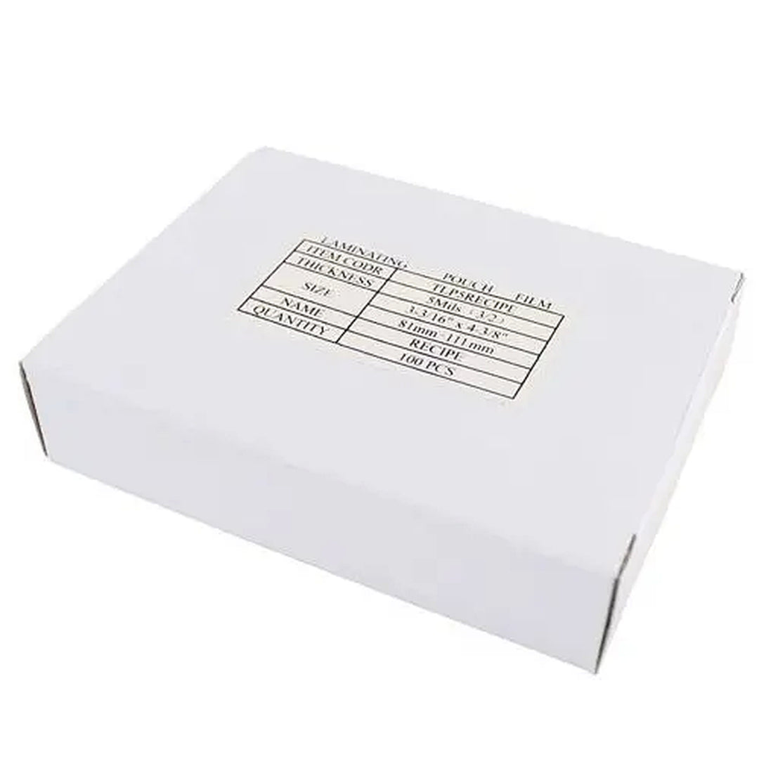 Recipe Card Size Laminating Pouches - 100pk