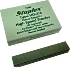 Staplex® Type HO-3/8" High Capacity Staples 1,000/Box