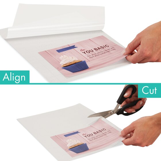 Mead EZAlign 9" x 11.5" Letter Size 3 Mil Thermal Laminating Pouches - 100/Pack