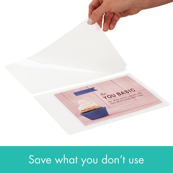 Mead EZAlign 9" x 11.5" Letter Size 3 Mil Thermal Laminating Pouches - 100/Pack