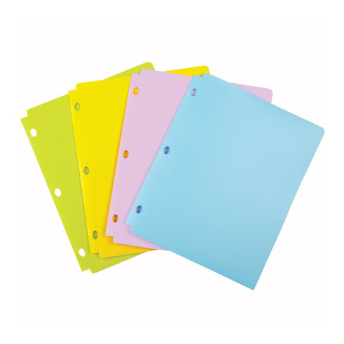 Wilson Jones Tinted View Snap Folders for Binders 24pk - A7040038 - Clearance Sale