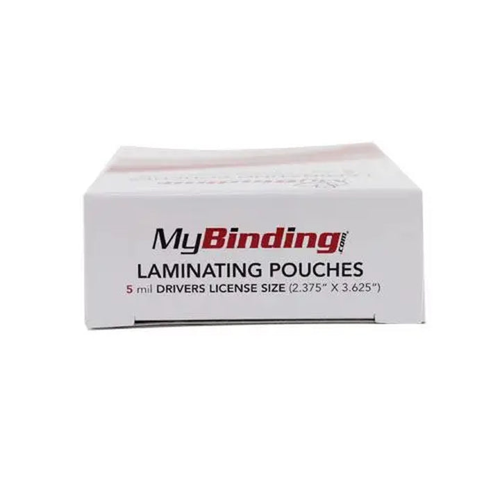 Driver's License 2-3/8" x 3-5/8" Laminating Pouches - 100pk