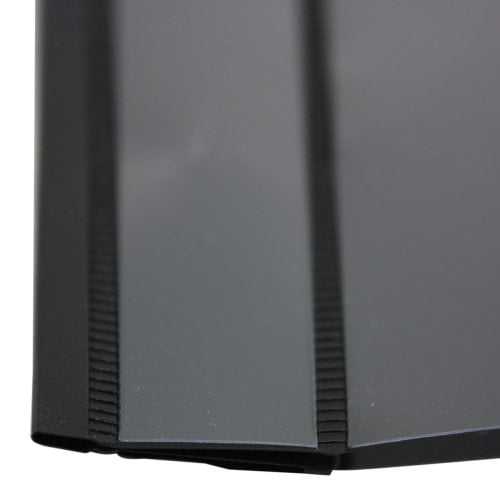 Acco 1/2" Clear/Black Clear Front Vinyl Report Cover 10pk - ACC-26101