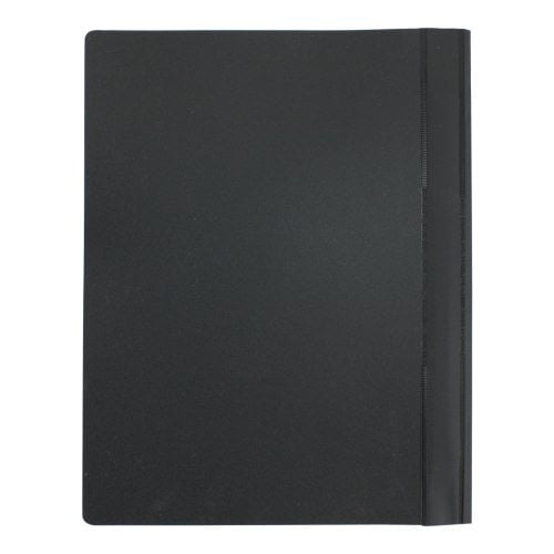 Acco 1/2" Clear/Black Clear Front Vinyl Report Cover 10pk - ACC-26101