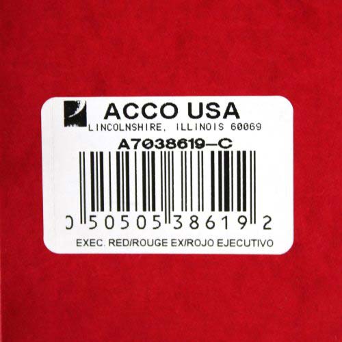 Acco 1" Executive Red PRESSTEX Round Ring Binder - 38619 (Discontinued)