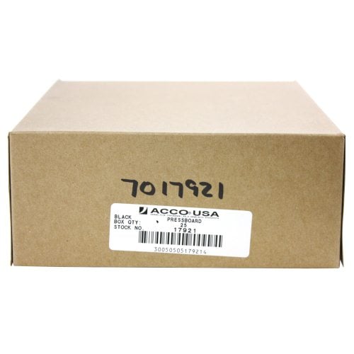 Acco 2" Black Letter Size Pressboard Report Cover - ACC-17921