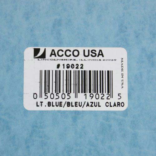 Acco 2" Light Blue Legal Size PRESSTEX Report Cover - ACC-19022