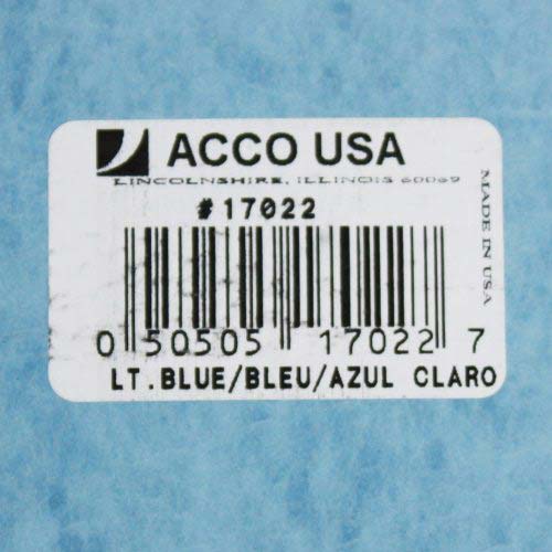 Acco 2" Light Blue Letter Size PRESSTEX Report Cover - ACC-17022