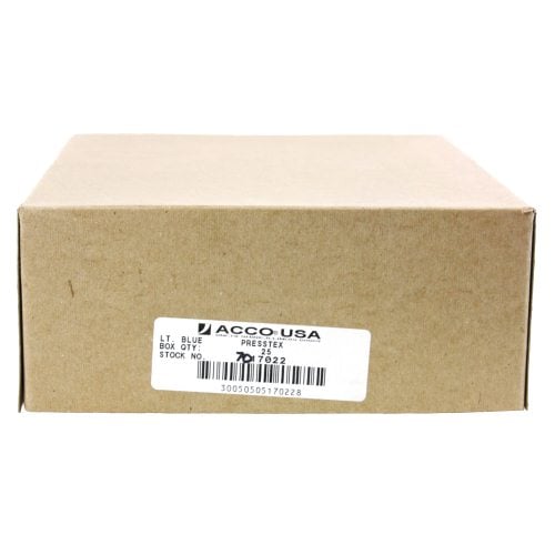 Acco 2" Light Blue Letter Size PRESSTEX Report Cover - ACC-17022