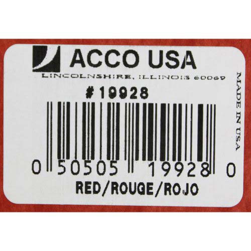 Acco 2" Red Legal Size Pressboard Report Cover - ACC-19928
